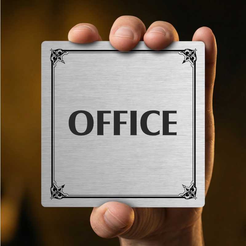Office, 100x100mm, stříbrná, Nevada